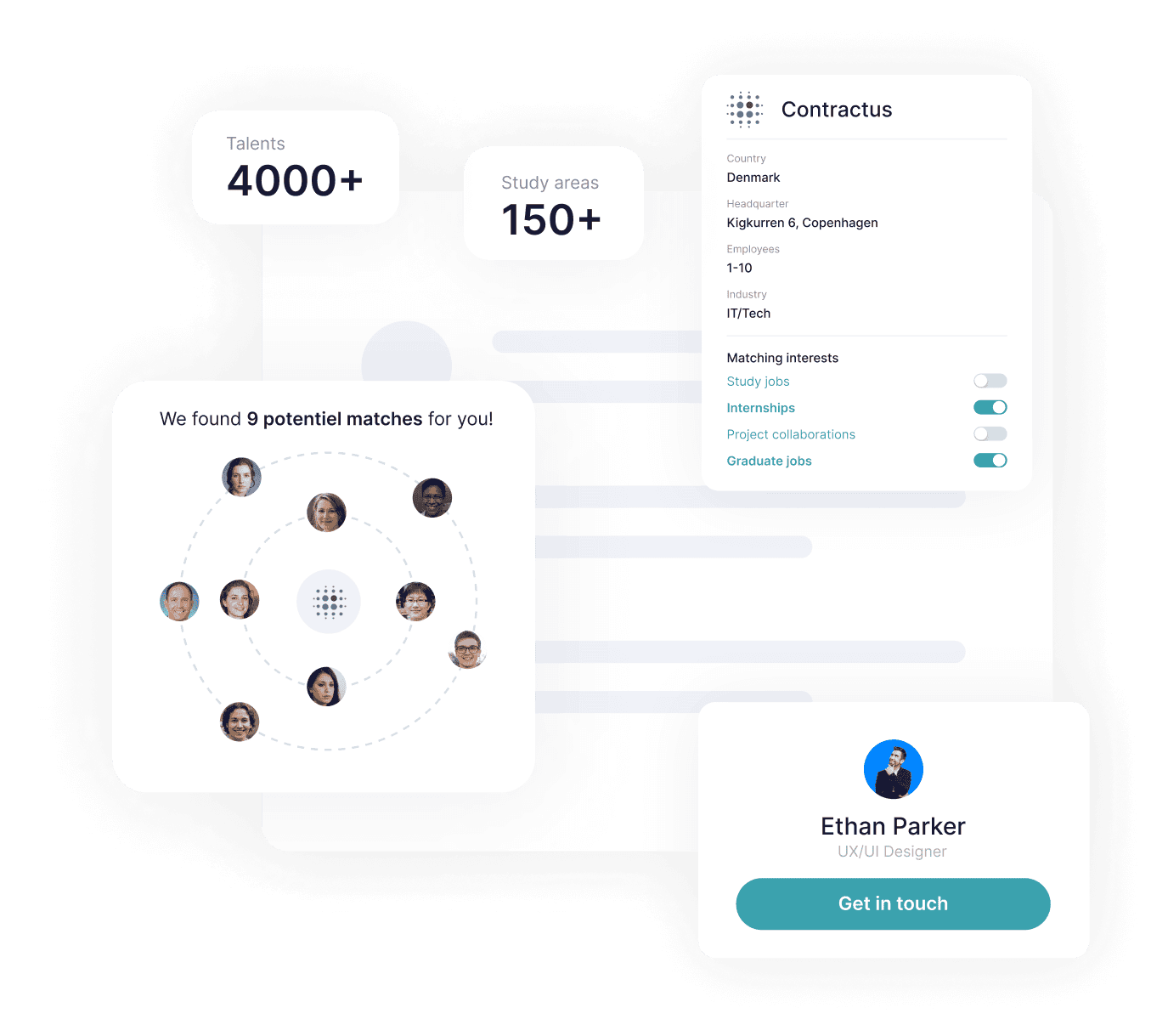 Digital recruitment platform to recruit students, interns, and graduates in all of Denmark.