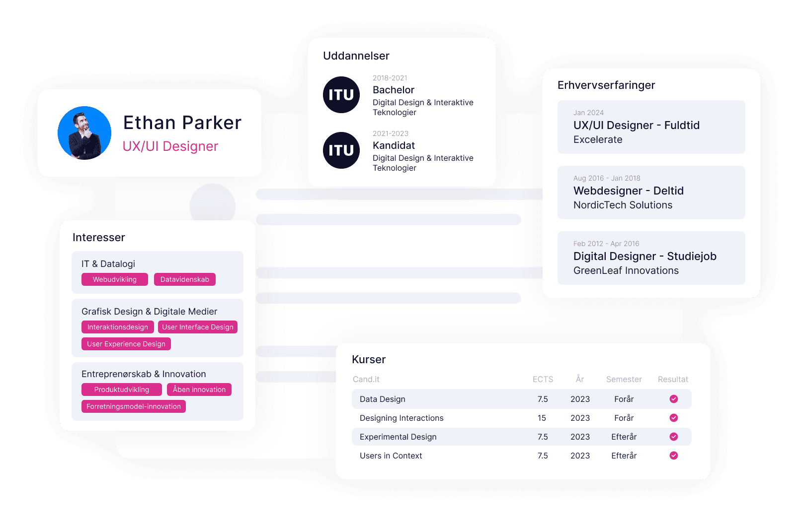 Opret en Talentprofil på Excelerate og match med karrieremuligheder.