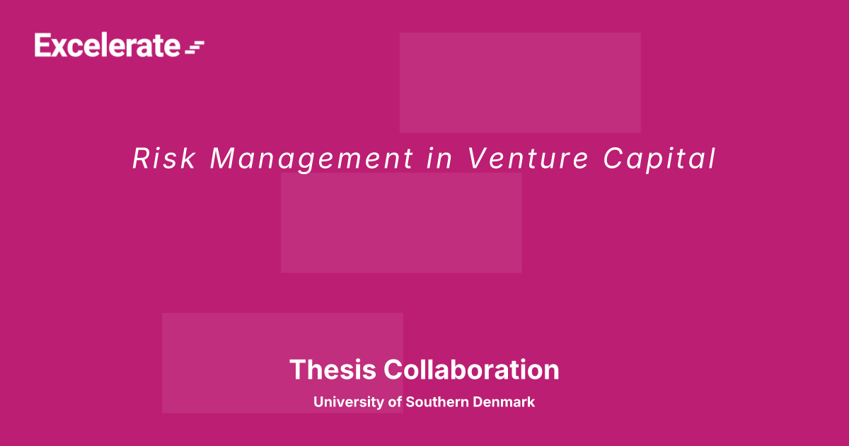 Risk Management in Venture Capital